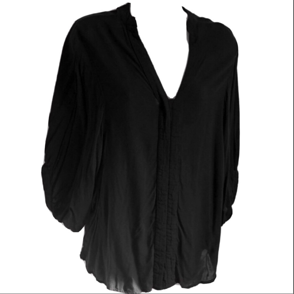 Express butterfly sleeve popover black blo…